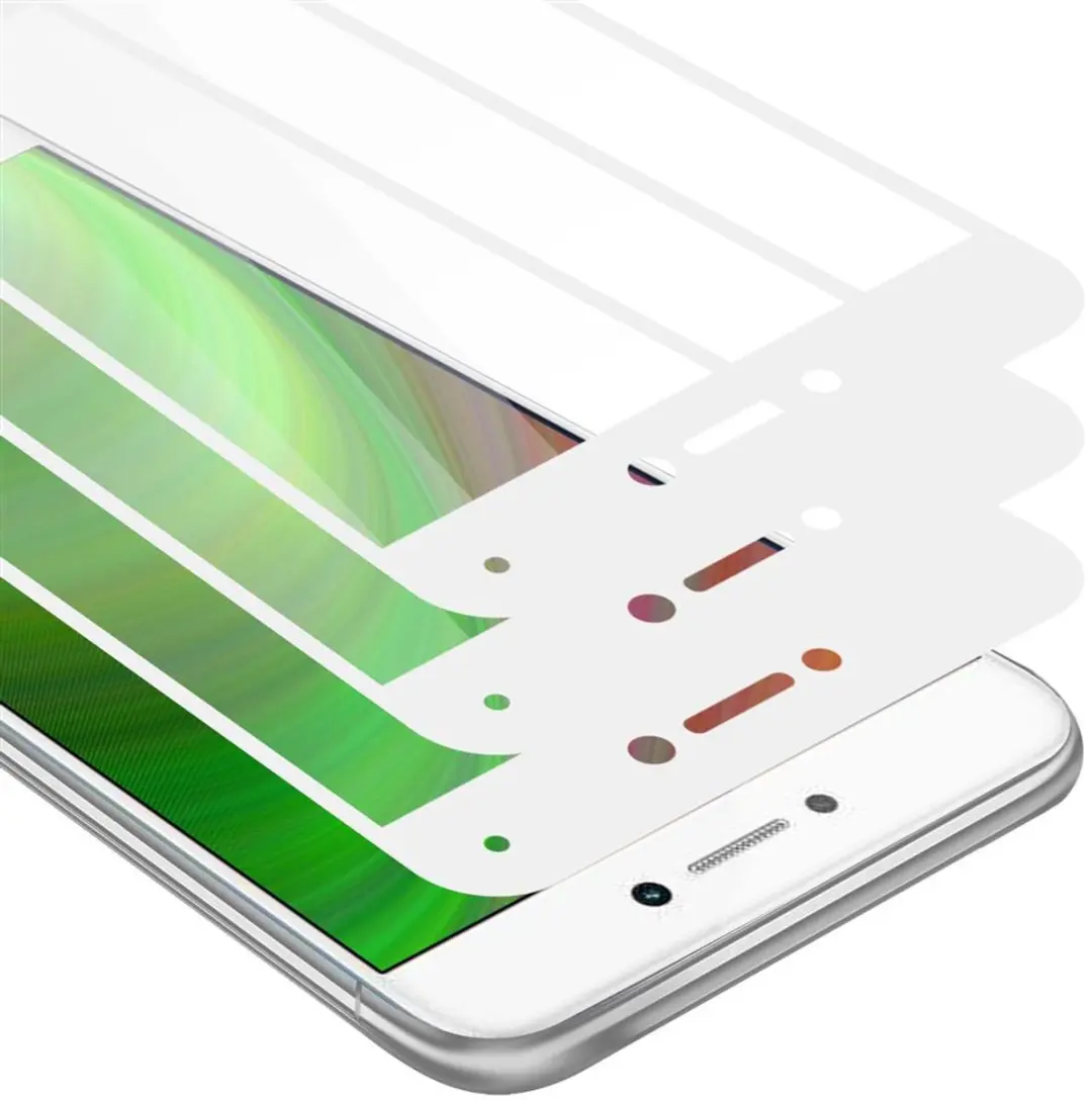 Cadorabo 3x Screenprotector geschikt voor Honor 8 LITE Volledig scherm pantserfo