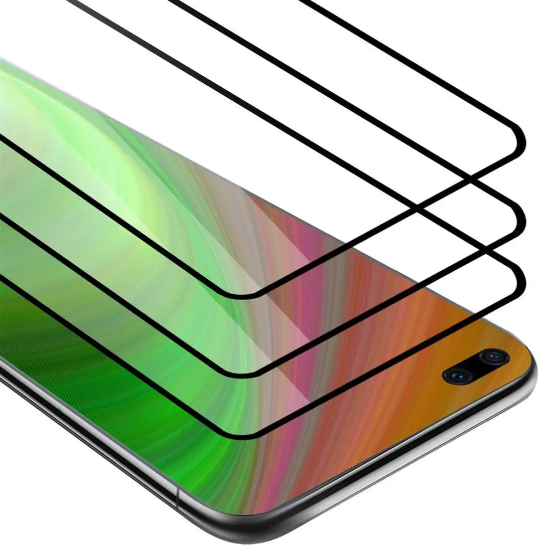 Cadorabo 3x Screenprotector geschikt voor Huawei P40 Volledig scherm pantserfoli