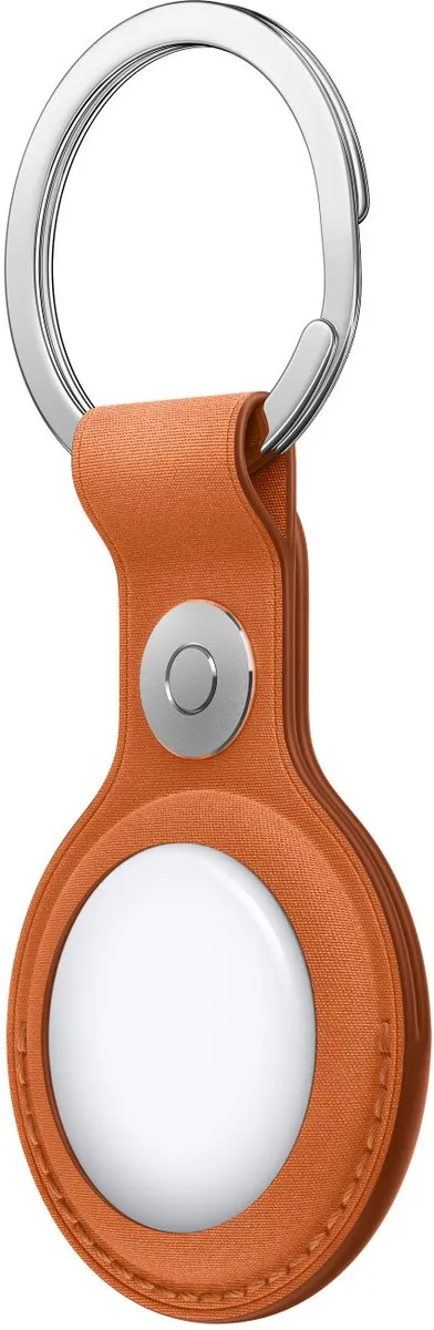 Apple FineWoven AirTag-sleutelhanger - Oranjerood