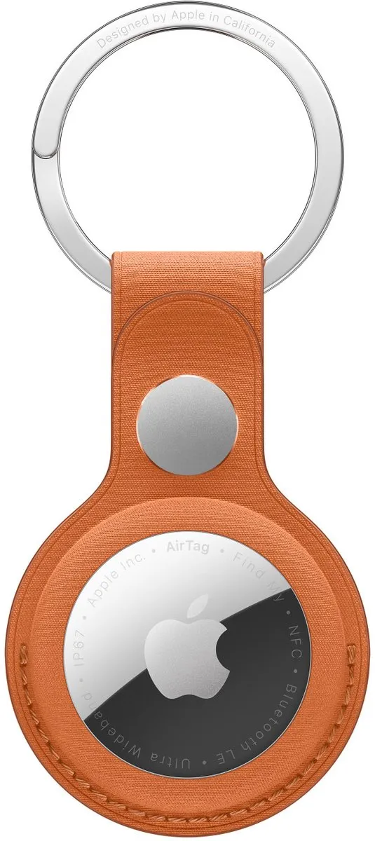 Apple FineWoven AirTag-sleutelhanger - Oranjerood