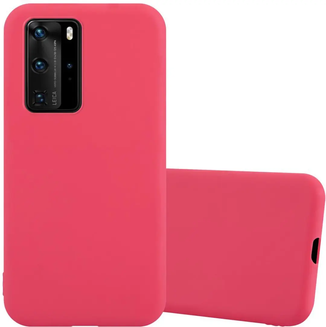 Cadorabo Hoesje geschikt voor Huawei P40 PRO / P40 PRO+ in CANDY ROOD