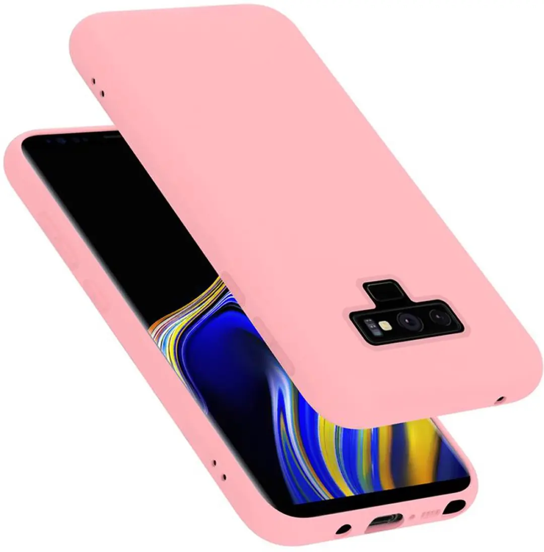 Cadorabo Hoesje geschikt voor Samsung Galaxy NOTE 9 in LIQUID ROZE