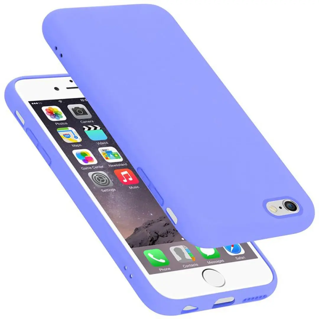 Cadorabo Hoesje geschikt voor Apple iPhone 6 / 6S in LIQUID LICHT PAARS