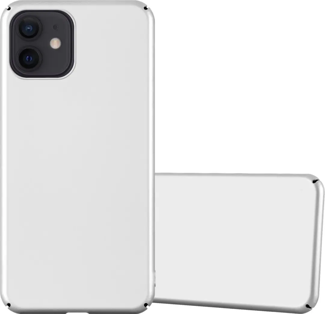 Cadorabo Hoesje geschikt voor Apple iPhone 12 PRO MAX in METAAL ZILVER