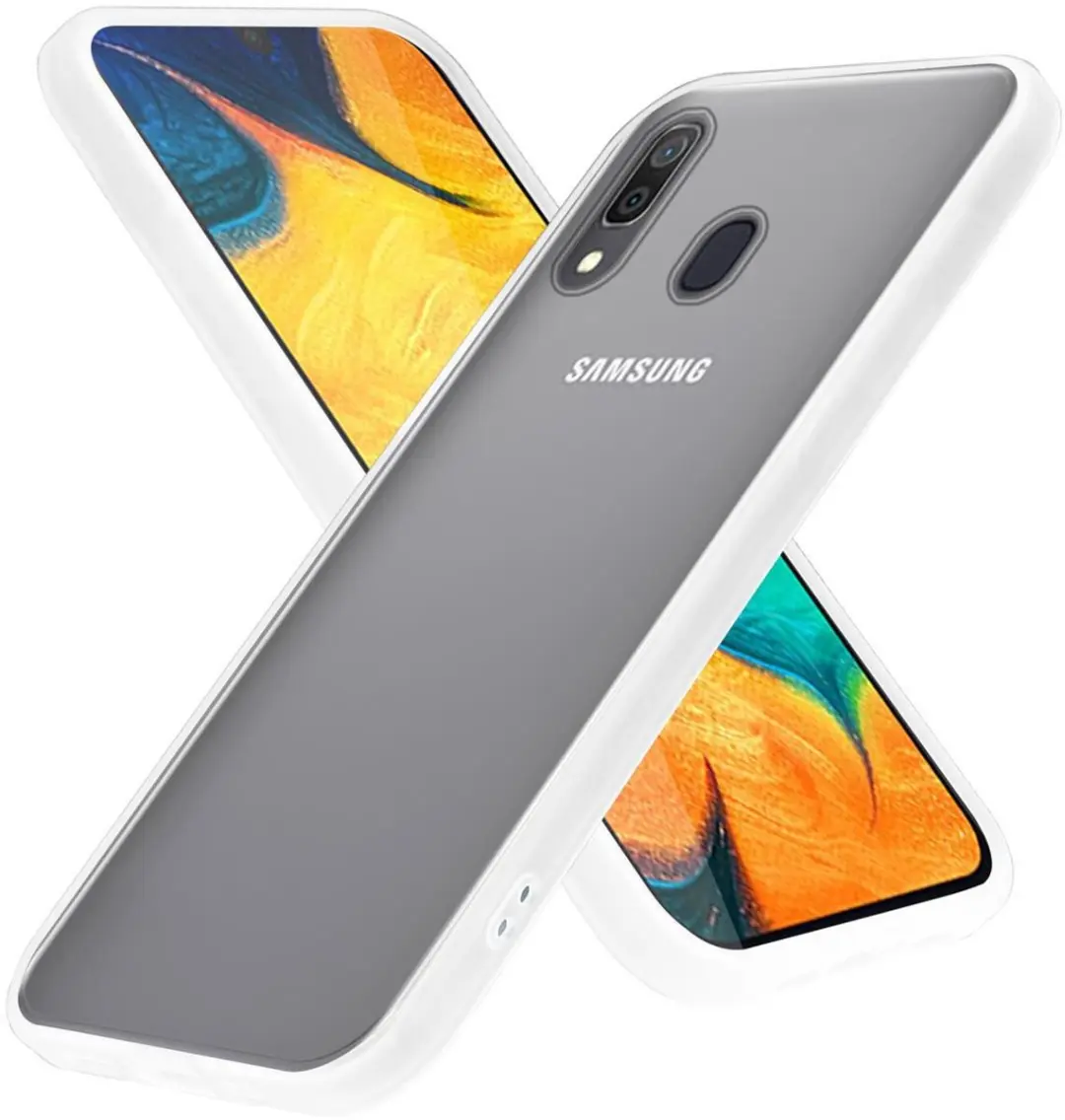 Cadorabo Hoesje geschikt voor Samsung Galaxy A20 / A30 / M10s in Mat Transparant