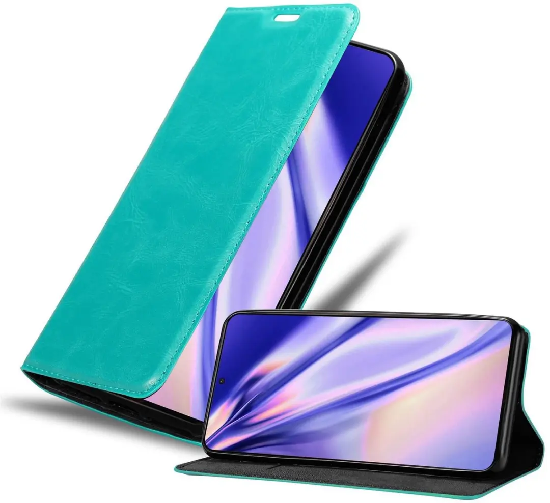 Cadorabo Hoesje geschikt voor Samsung Galaxy S21 PLUS in BENZINE TURKOOIS