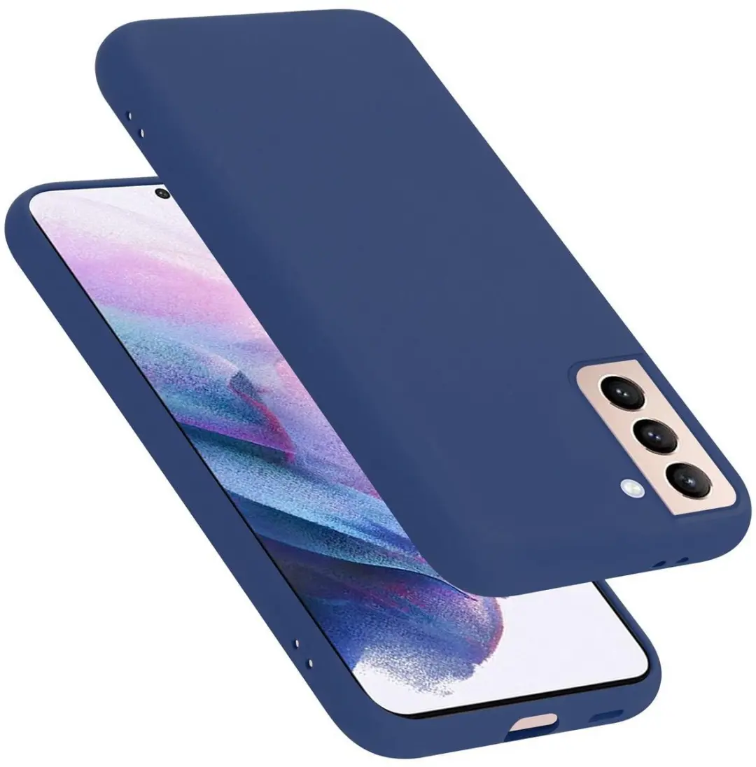 Cadorabo Hoesje geschikt voor Samsung Galaxy S21 PLUS in LIQUID BLAUW