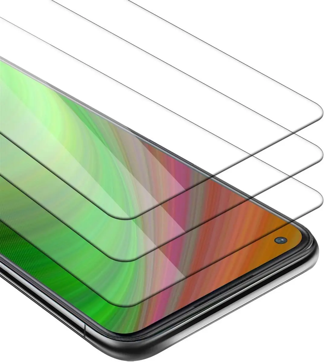 Cadorabo 3x Screenprotector geschikt voor OnePlus Nord N100