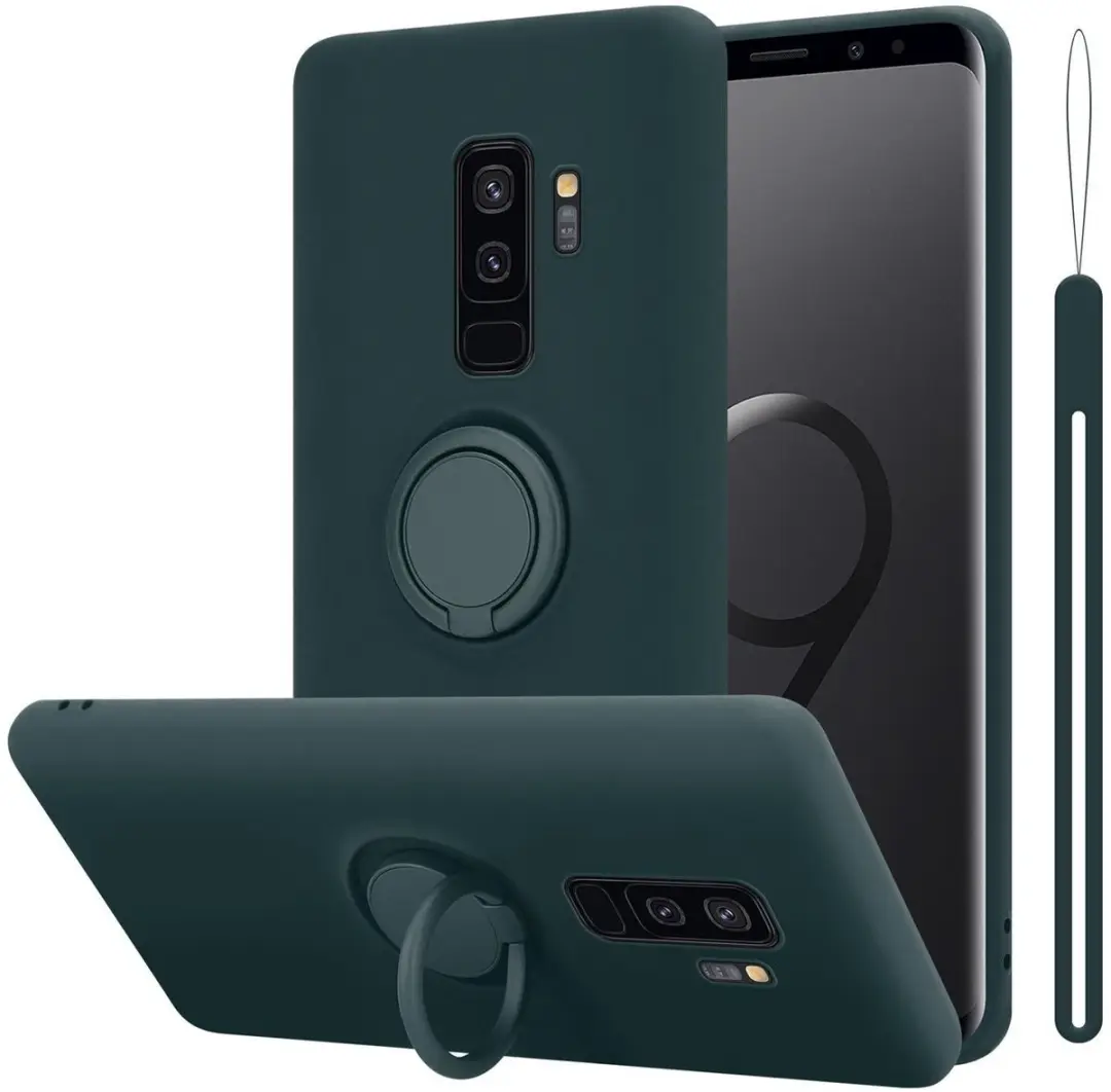 Cadorabo Hoesje geschikt voor Samsung Galaxy S9 PLUS in LIQUID GROEN