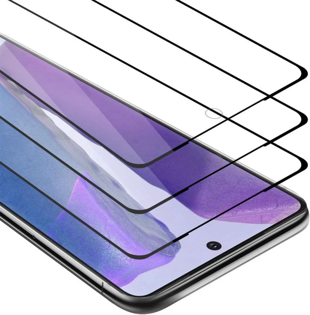 Cadorabo 3x Screenprotector geschikt voor Samsung Galaxy S20 Volledig scherm pan