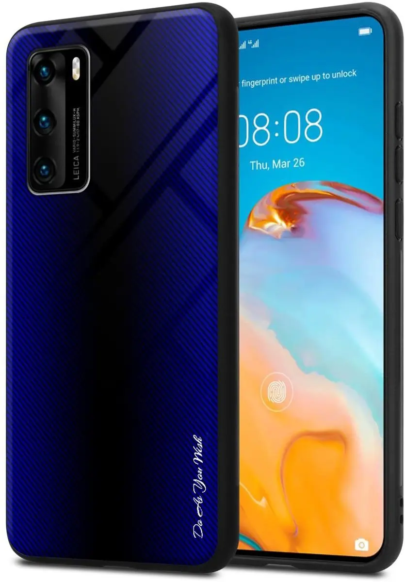 Cadorabo Hoesje geschikt voor Huawei P40 in KOBALT PAARS