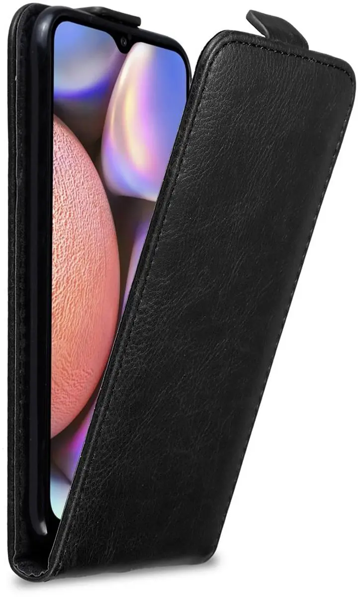 Cadorabo Hoesje geschikt voor Samsung Galaxy A10s / M01s in ZWARTE NACHT