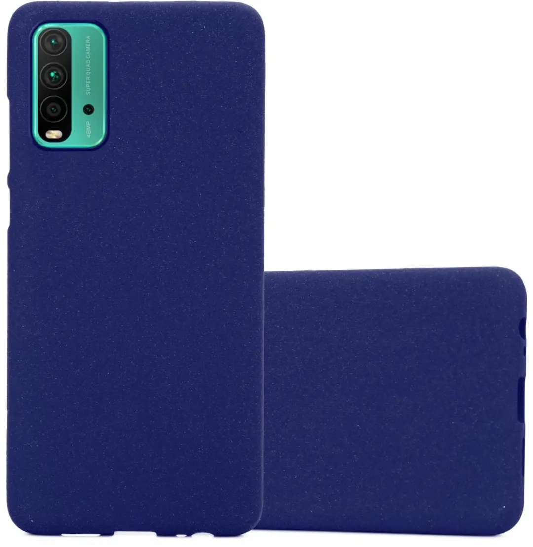 Cadorabo Hoesje geschikt voor Xiaomi RedMi 9T / POCO M3 in FROST DONKER BLAUW