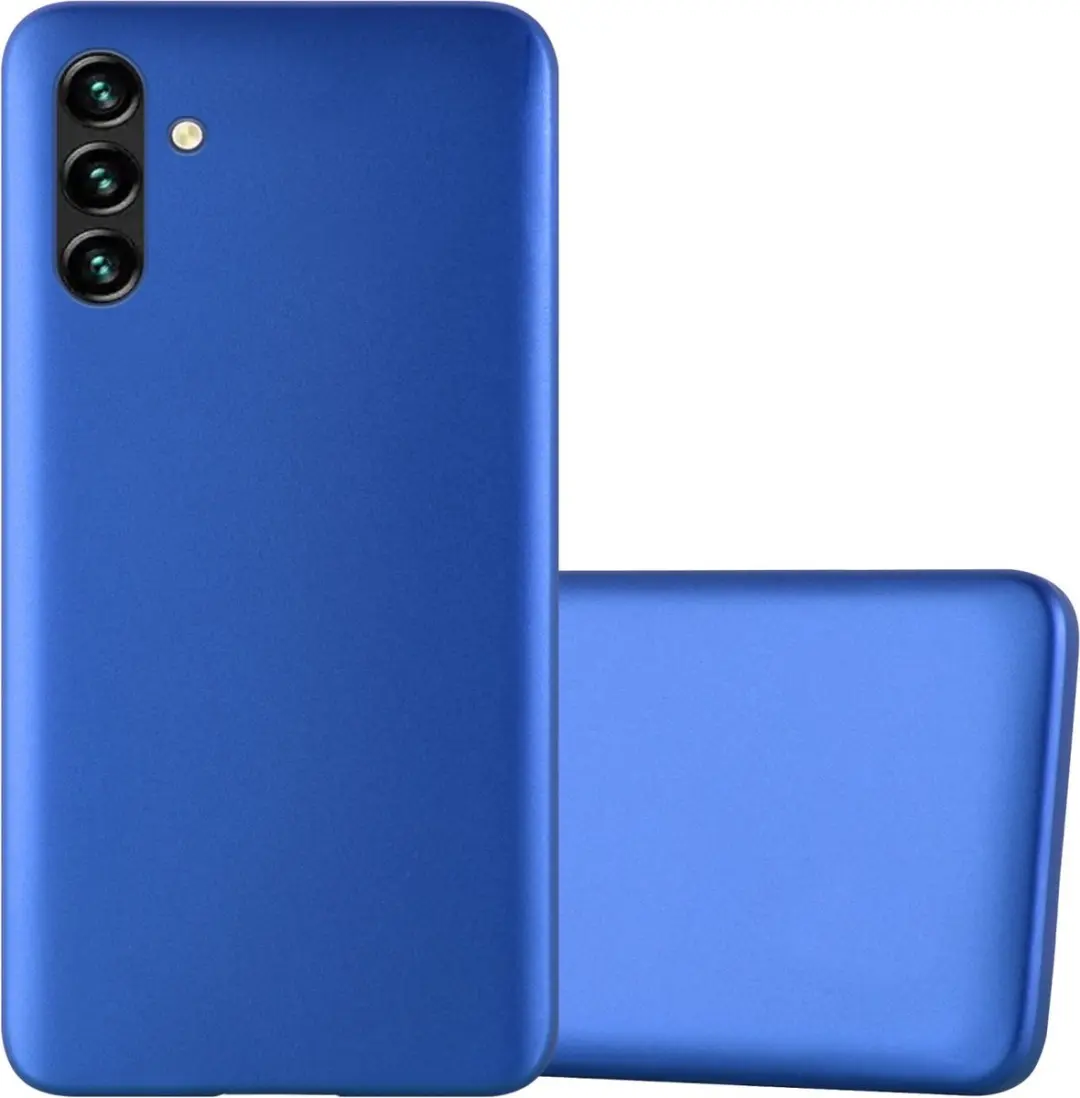 Cadorabo Hoesje geschikt voor Samsung Galaxy A13 5G in METAAL BLAUW