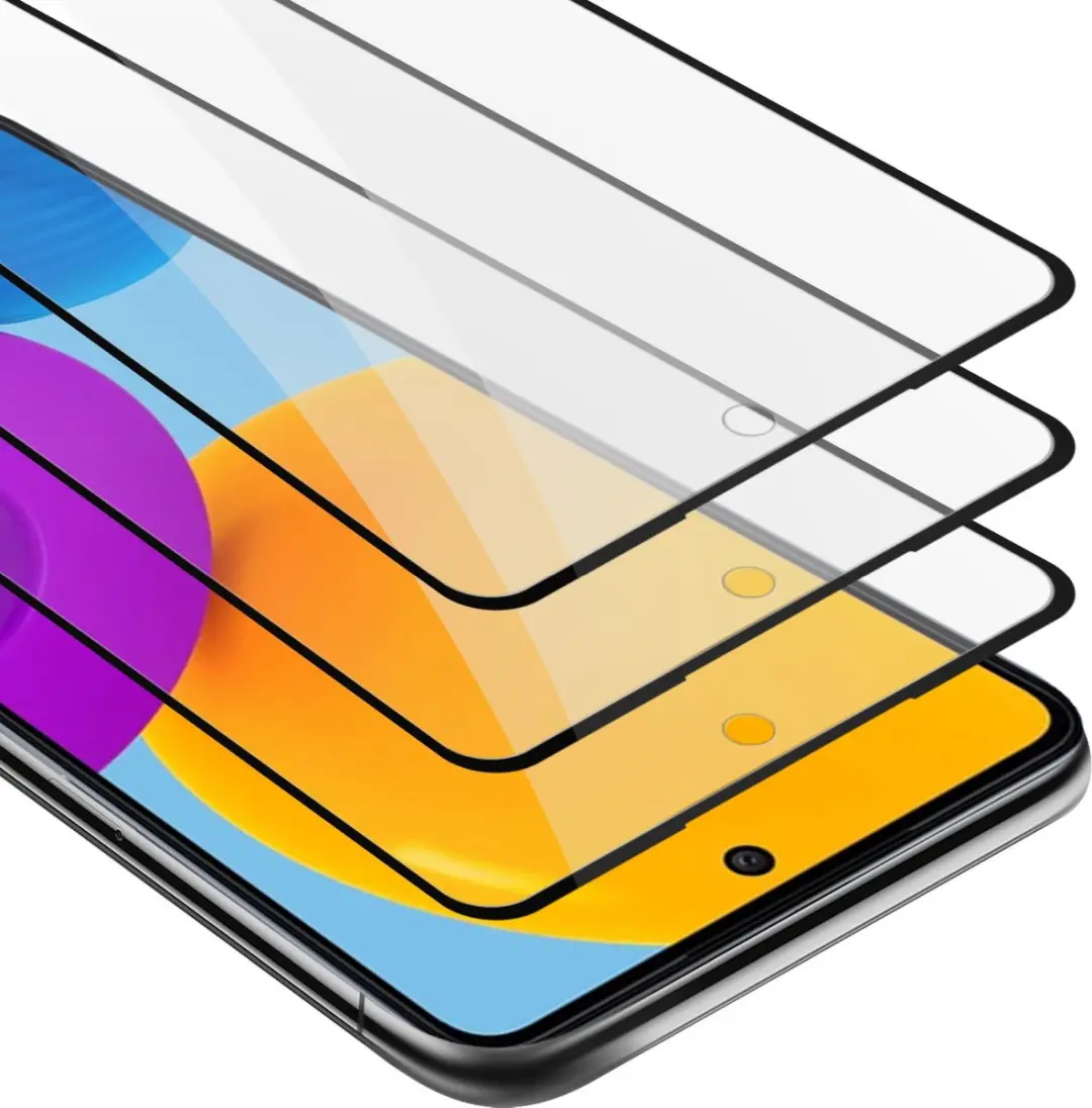 Cadorabo 3x Screenprotector geschikt voor Samsung Galaxy M52 5G Volledig scherm