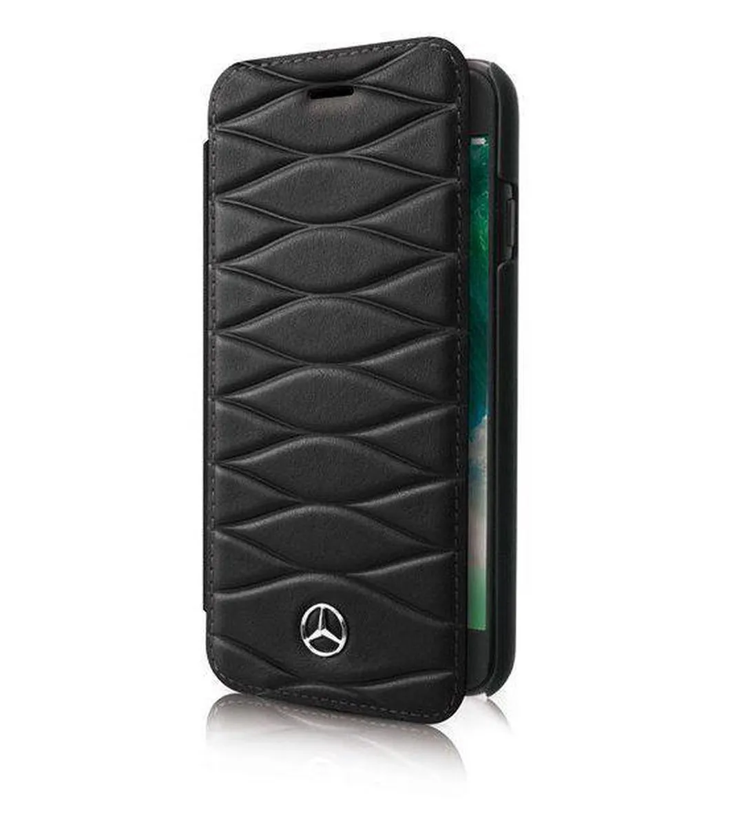 Mercedes-Benz Galaxy S8 Book Case S203-6 - Zwart Leer