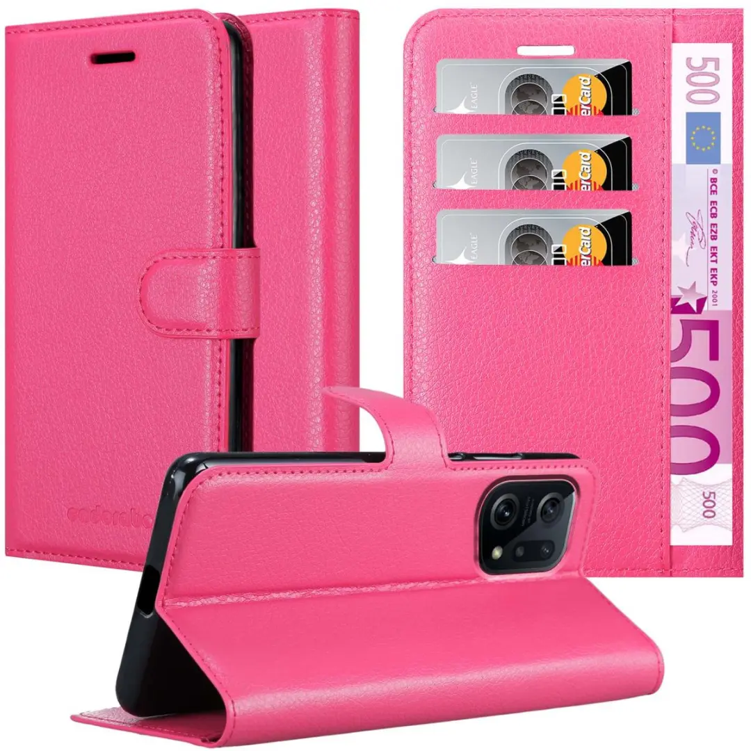 Cadorabo Hoesje geschikt voor Oppo FIND X5 in KERSEN ROZE