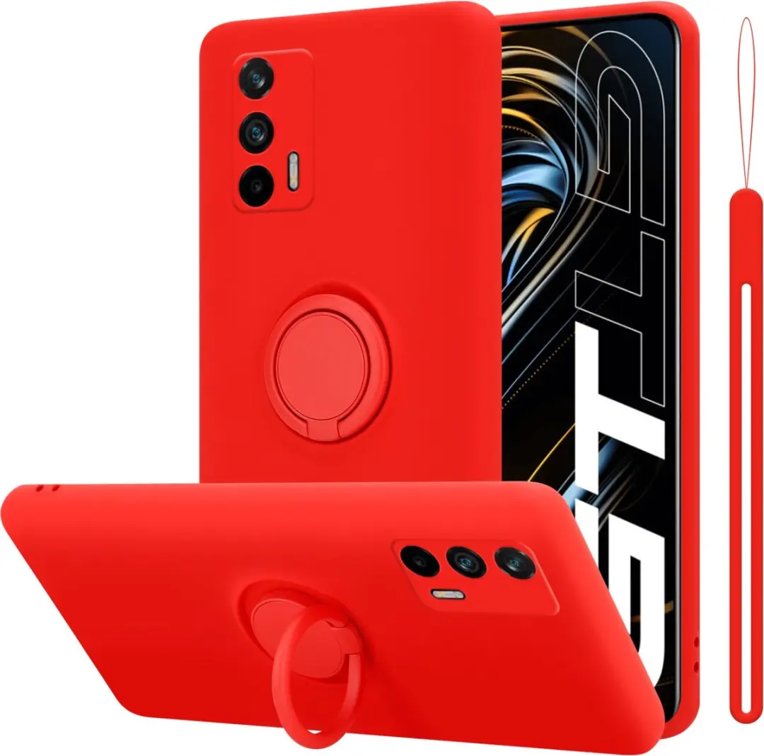 Cadorabo Hoesje geschikt voor Realme GT / GT Neo 2T / Q3 PRO in LIQUID ROOD