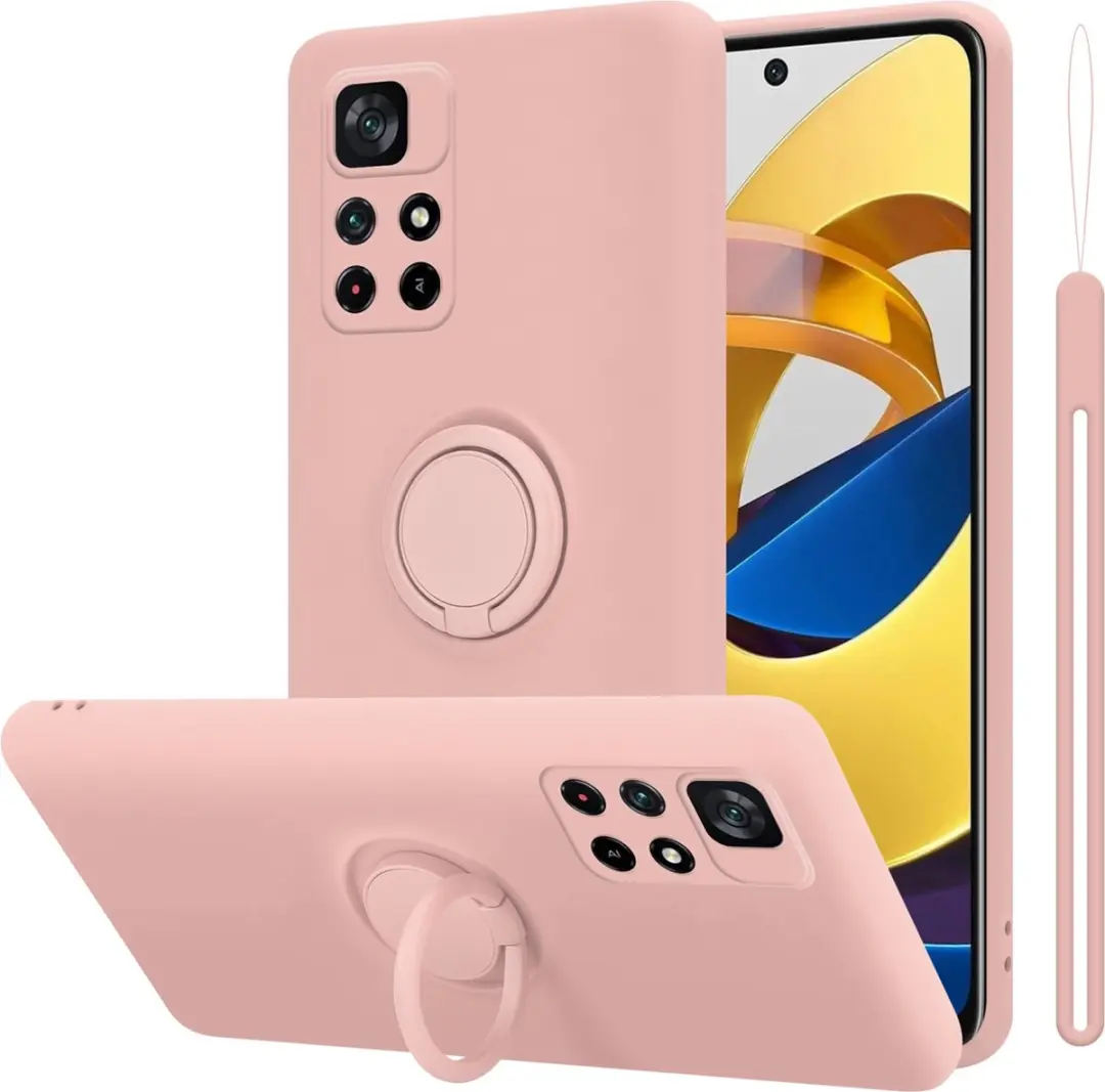 Cadorabo Hoesje geschikt voor Xiaomi POCO M4 PRO 5G in LIQUID ROZE
