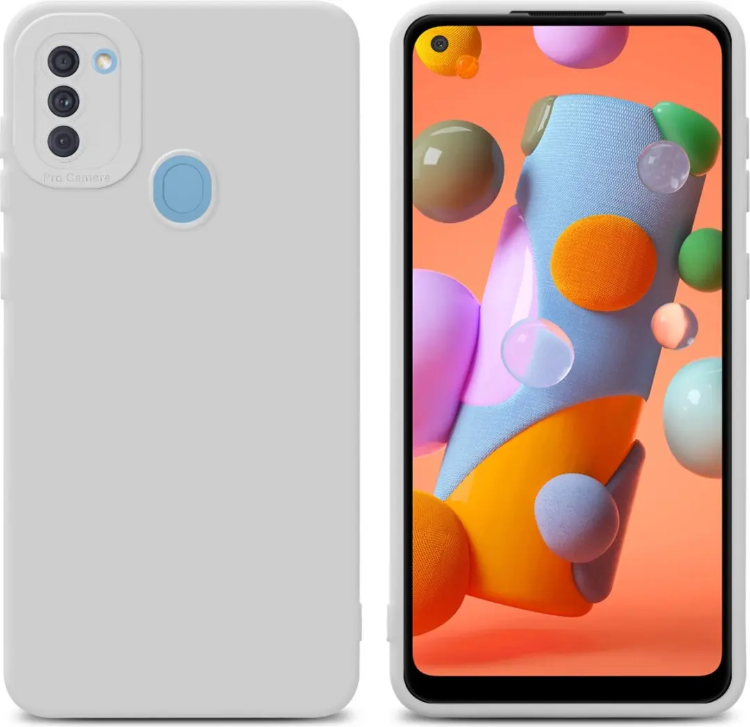 Cadorabo Hoesje geschikt voor Samsung Galaxy A11 / M11 in FLUID WIT