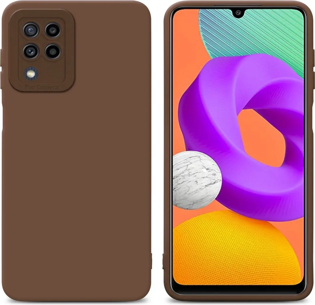 Cadorabo Hoesje geschikt voor Samsung Galaxy M22 / M32 4G in FLUID BRUIN