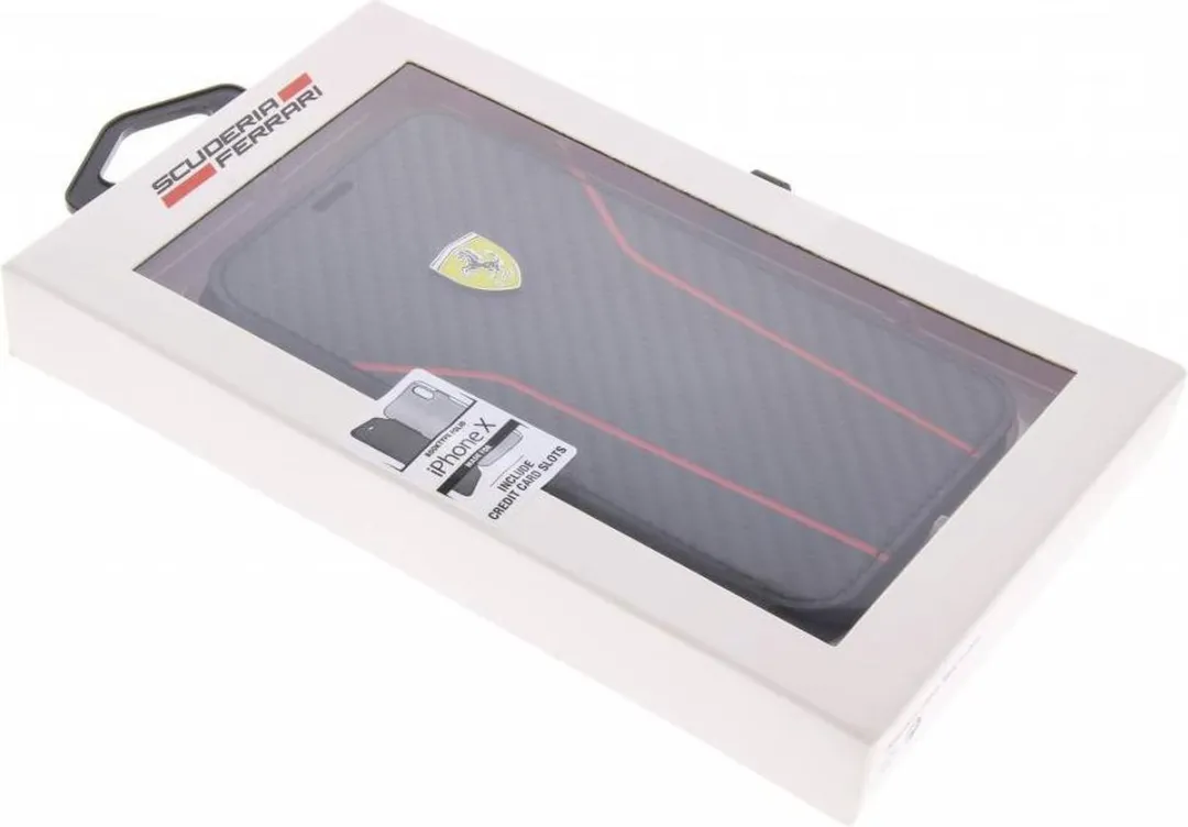 Ferrari iPhone X/10 Hoesje - Zwart