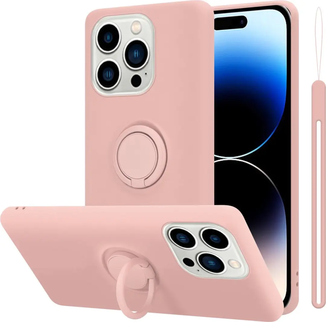 Cadorabo Hoesje geschikt voor Apple iPhone 14 PRO in LIQUID ROZE