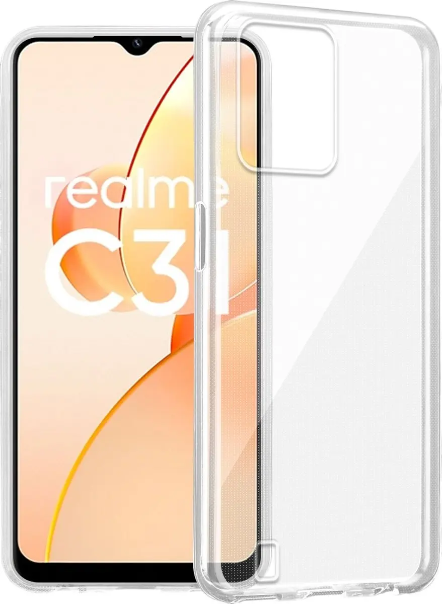Cadorabo Hoesje geschikt voor Realme C31 in VOLLEDIG TRANSPARANT