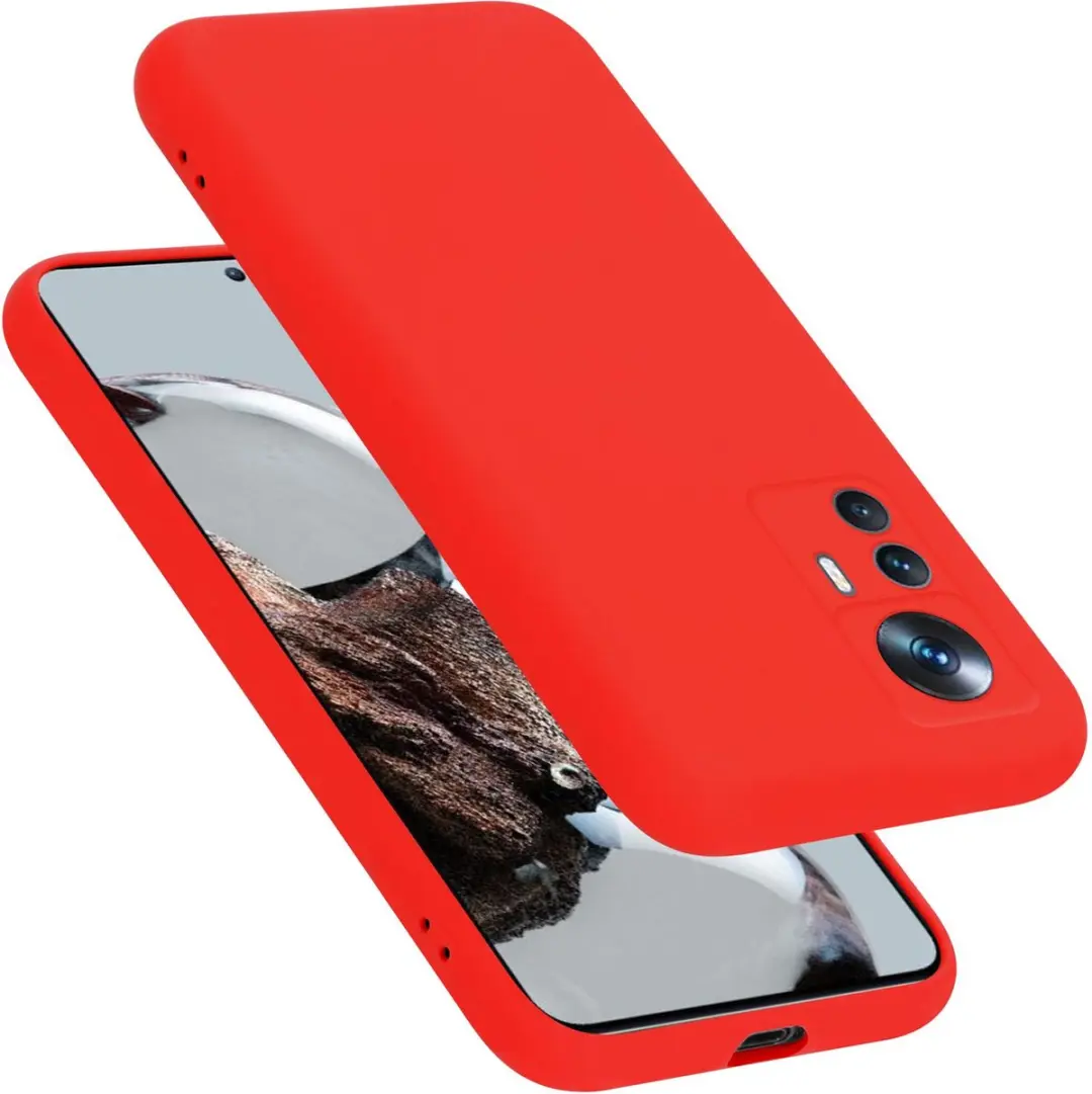Cadorabo Hoesje geschikt voor Xiaomi 12T / 12T PRO in LIQUID ROOD