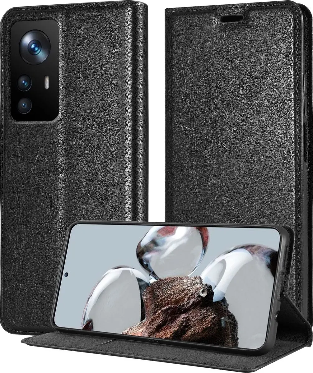Cadorabo Hoesje geschikt voor Xiaomi 12T / 12T PRO in ZWARTE NACHT
