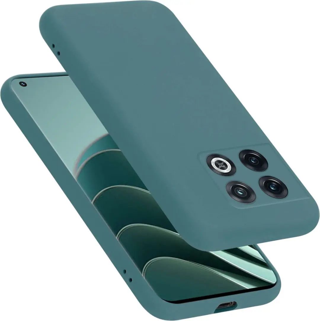 Cadorabo Hoesje geschikt voor OnePlus 10 PRO 5G in LIQUID GROEN