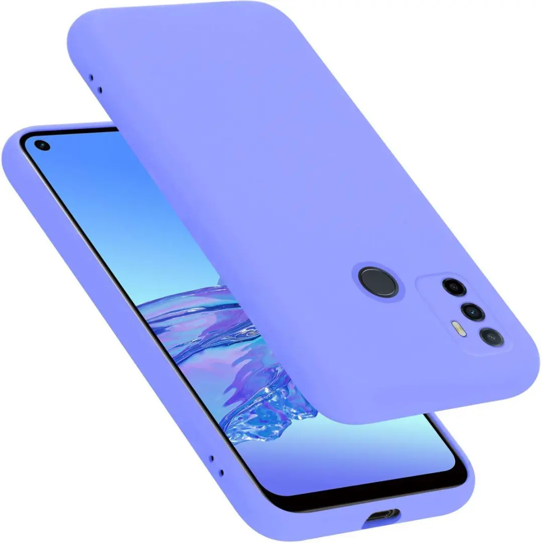 Cadorabo Hoesje geschikt voor Oppo A53s in LIQUID LICHT PAARS