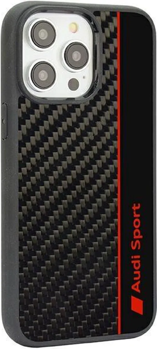 Audi Sport Carbon Back Case - iPhone 14 Pro Max - Zwart - afbeelding 6 van 6