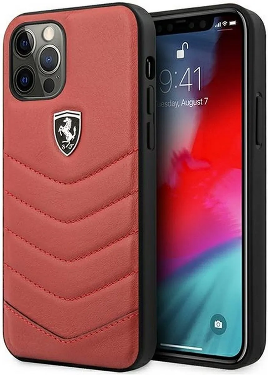 Ferrari Heritage Leather Hoesje iPhone 12 Pro Max