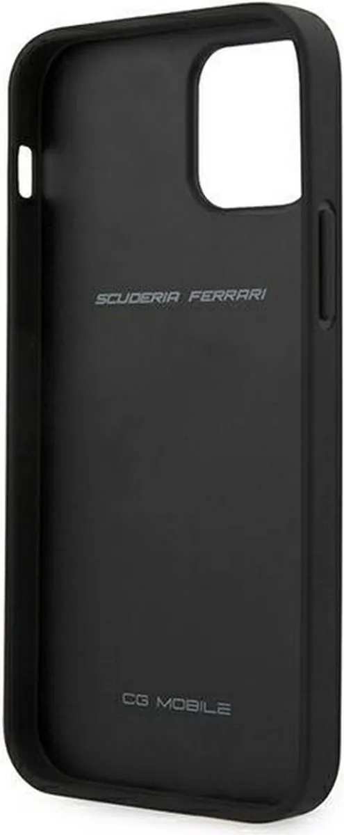 Ferrari Heritage Leather Hoesje iPhone 12 Pro Max - Rood