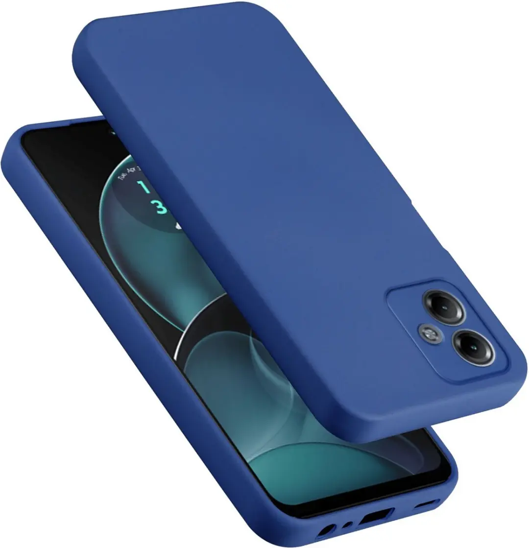 Cadorabo Hoesje geschikt voor Motorola Moto G14 in LIQUID BLAUW