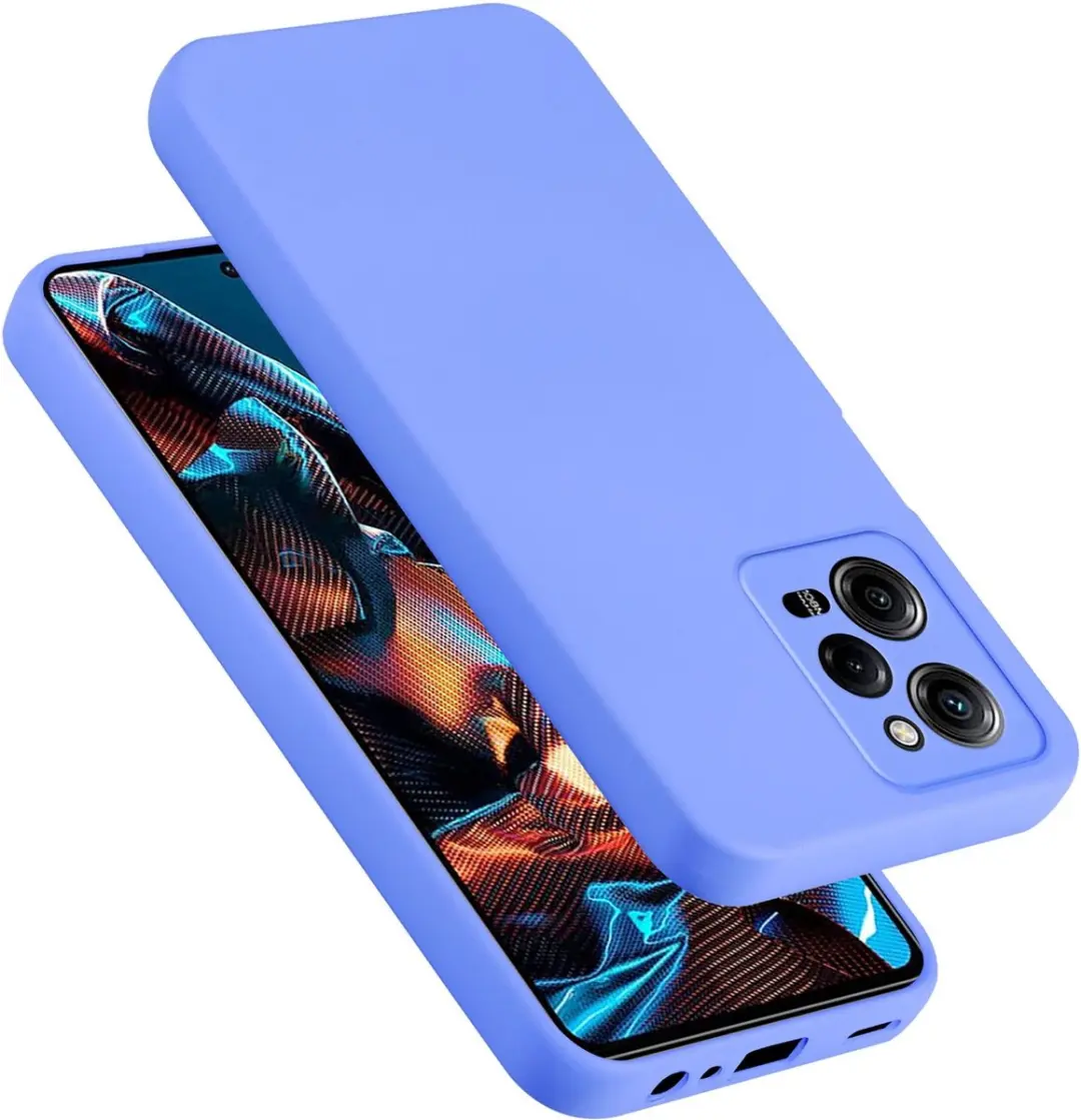 Cadorabo Hoesje geschikt voor Xiaomi Poco X5 Pro 5G in LIQUID LICHT PAARS