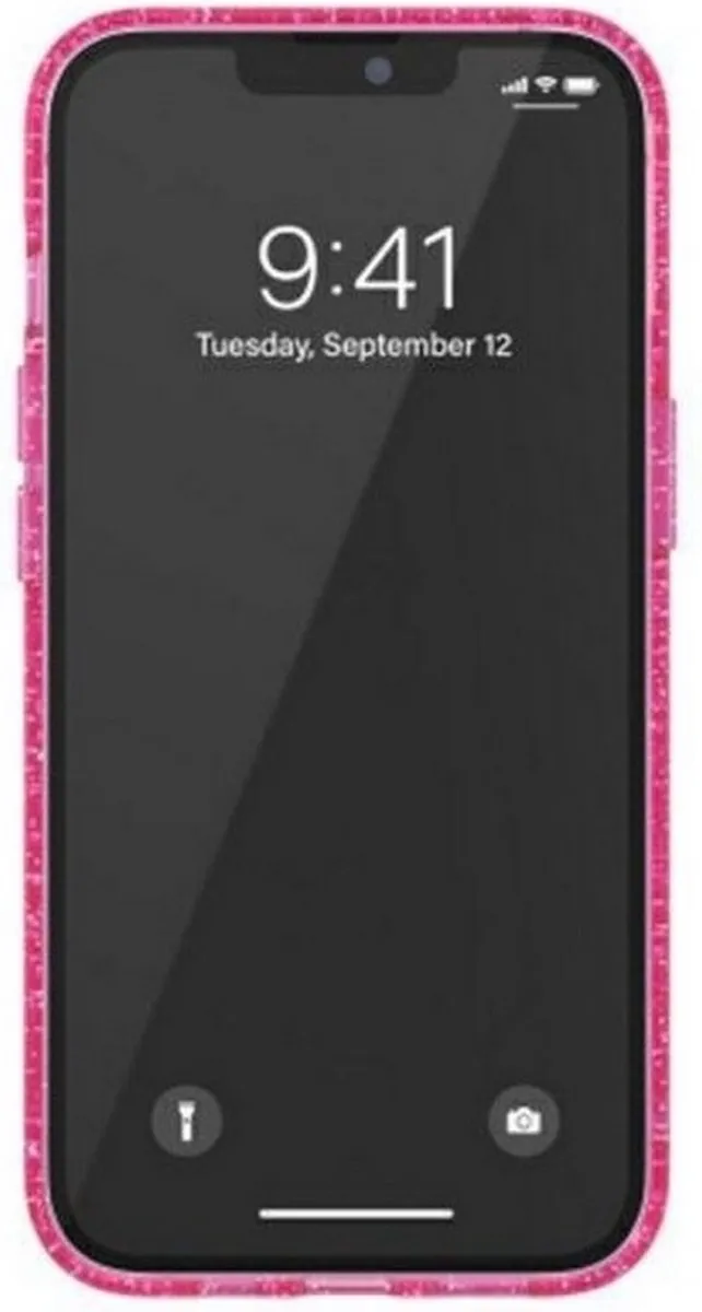 Adidas OR Clear Glitter Back Case - iPhone 13 Pro Roze