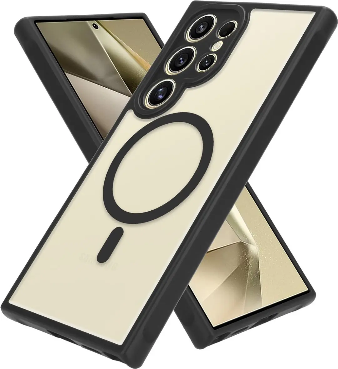 Cadorabo Hoesje geschikt voor Samsung Galaxy S24 Ultra in ZWART geschikt voor Ma