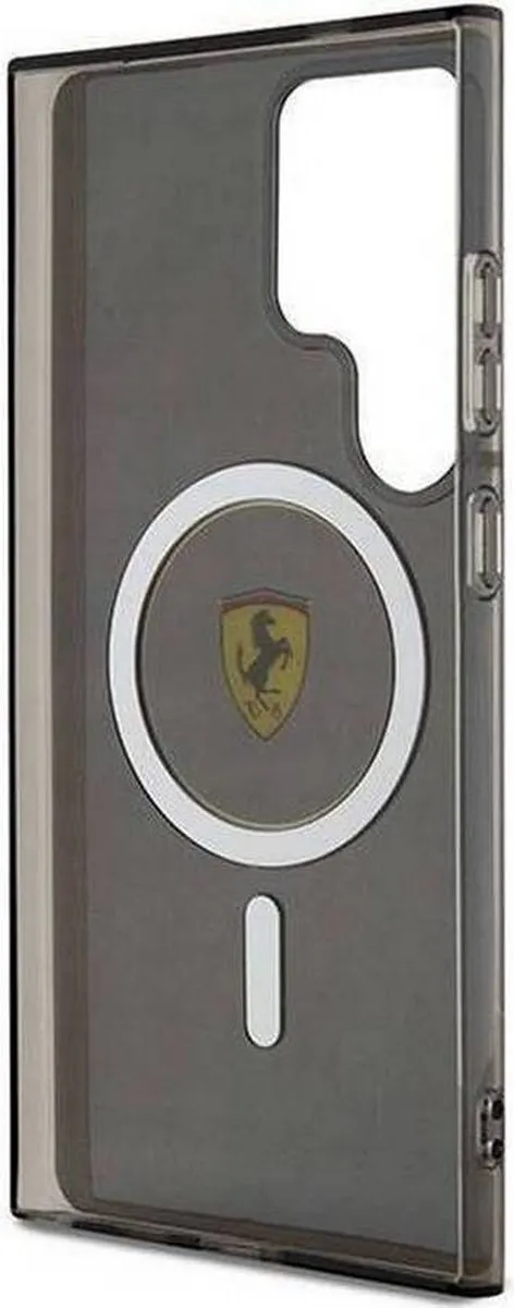 Ferrari IML Back Case FES24UIMLBK - Samsung Galaxy S24 Ultra - MagSafe - Zwart