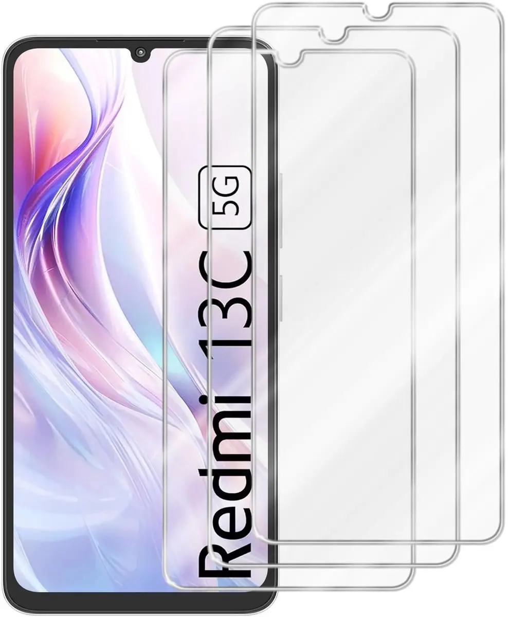 Cadorabo 3x Screenprotector geschikt voor Xiaomi Redmi 13C