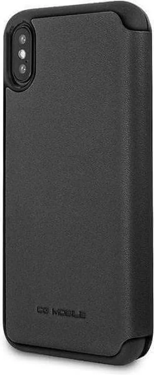 Ferrari Heritage Vertical Stripe Book Hoesje iPhone X/XS - 3 Pasjes - Zwart - afbeelding 6 van 6
