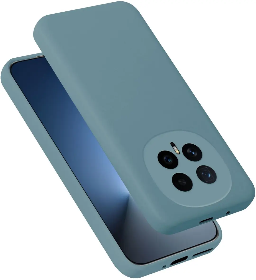 Cadorabo Hoesje geschikt voor Honor Magic 8 Case in Liquid Groen Beschermhoes ge