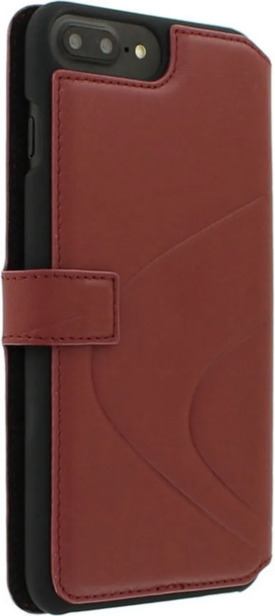 Mercedes-Benz Organic Leather Book Case iPhone 7/8 Plus - Rood