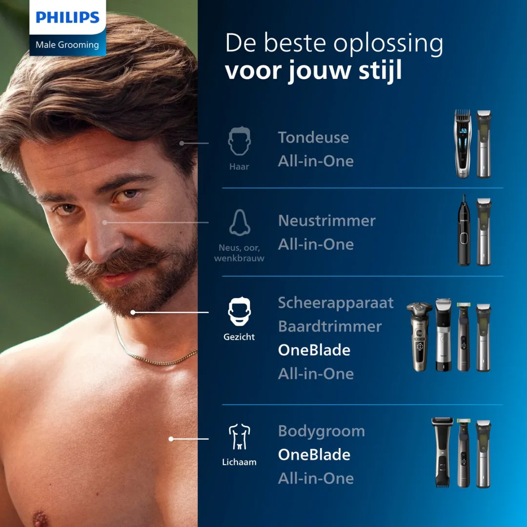 Philips OneBlade Pro 360 QP6551/30 Trimmer - 360 Blade - 3 Stuks