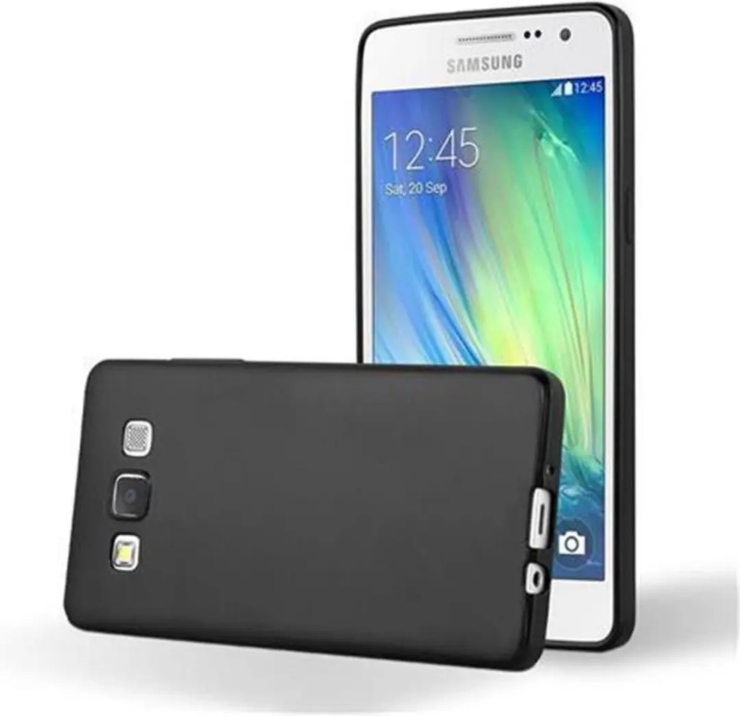 Cadorabo Hoesje geschikt voor Samsung Galaxy A5 2015 in METALLIC ZWART