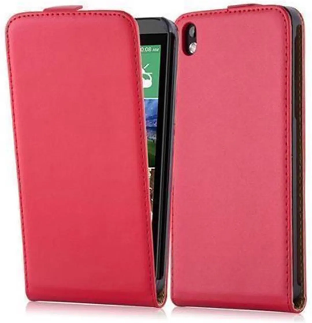 Cadorabo Hoesje geschikt voor HTC Desire 816 in CHILI ROOD