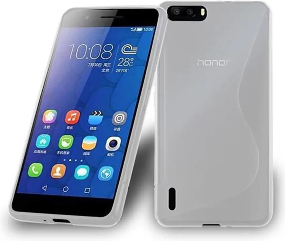 Cadorabo Hoesje geschikt voor Honor 6 PLUS in SEMI-TRANSPARANT