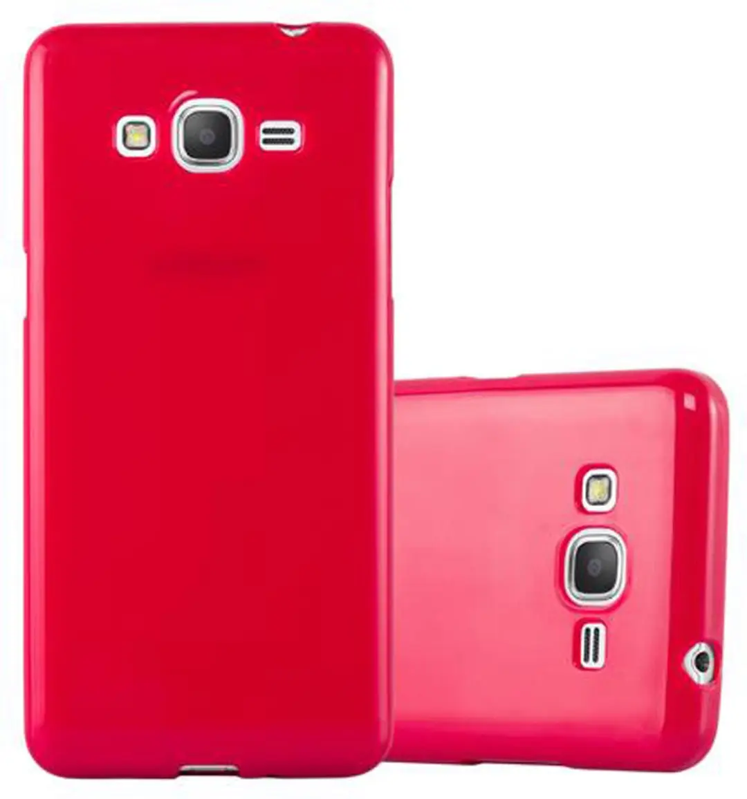 Cadorabo Hoesje geschikt voor Samsung Galaxy GRAND PRIME in JELLY ROOD