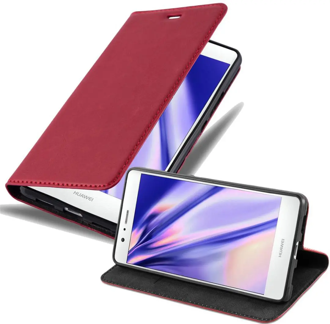 Cadorabo Hoesje geschikt voor Huawei P9 LITE 2016 / G9 LITE in APPEL ROOD